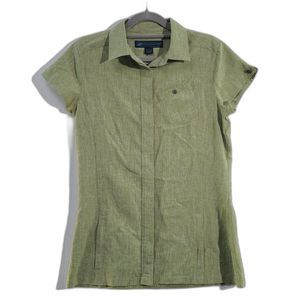 Eastern Mountain Sports Hiking Camping Short Sleeve Button Down Shirt S